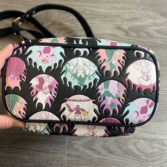 Disney Loungefly Mini Backpack - Villains Flames Pastel Evil Queen Ursula Hades main image 10